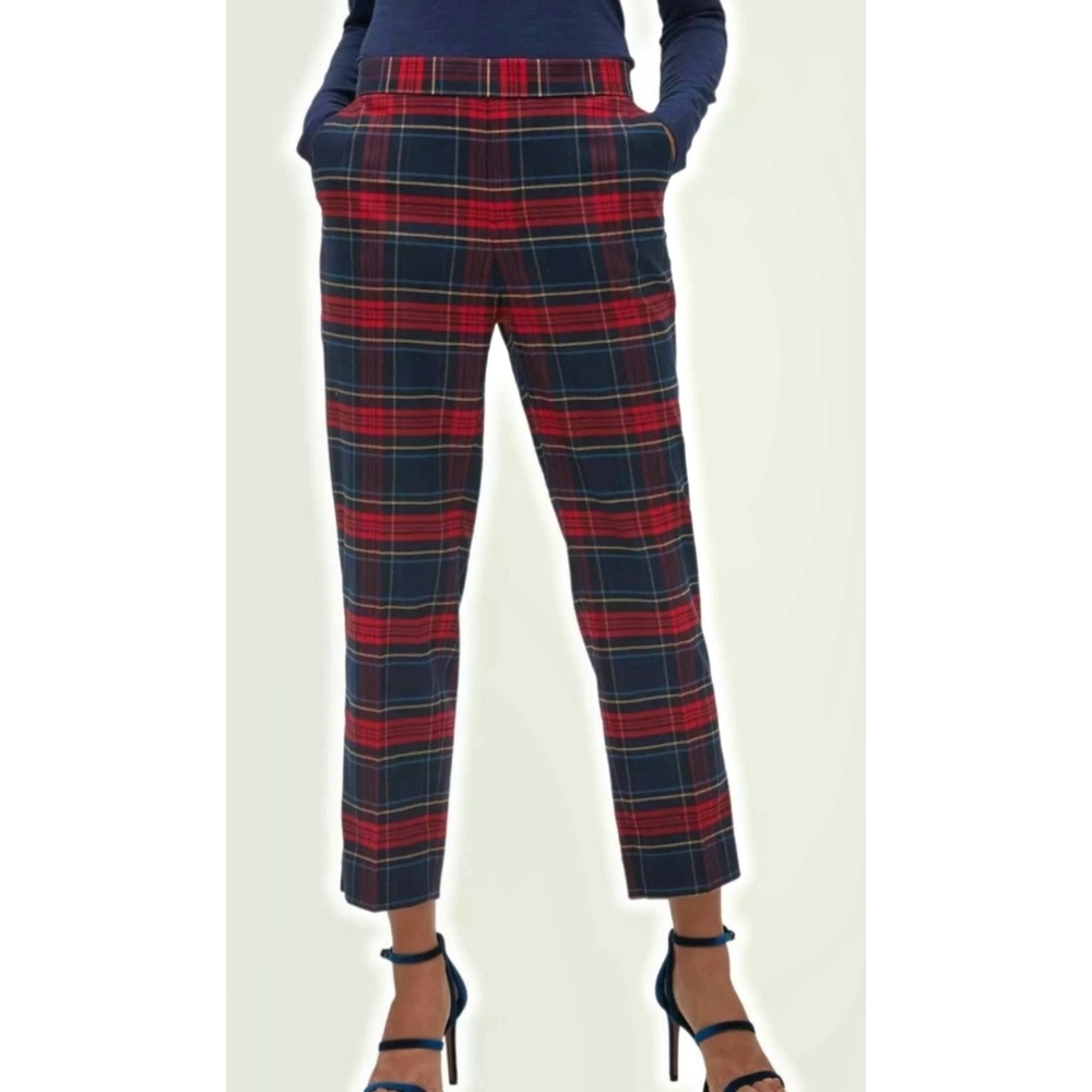 Banana Republic Factory Hayden Tartan Plaid Ankle Pants Size 2P